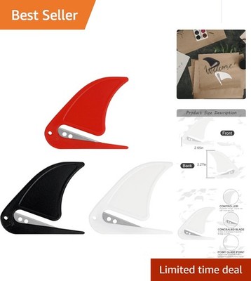 Elegant 3-Pack Letter Openers with Concealed Sharp Blade - Safe & Stylish