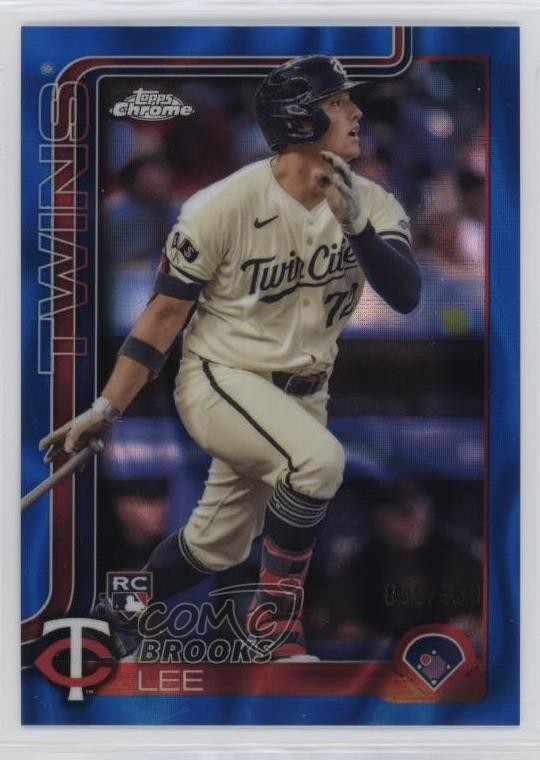 2025 Topps Chrome Blue Lava Refractor 35/150 Brooks Lee #234 Rookie RC 0lr2