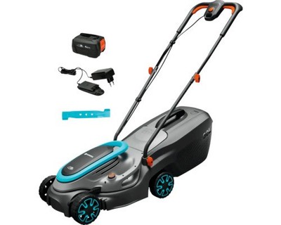 Gardena 14632-20 PowerMax 32/18V P4A Akku-Rasenmäher, inkl. Akku & Ersatzmesser