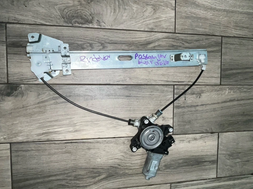 2011 Mitsubishi Endeavor Passenger Rear Door Window Regulator With Motor OEM - Image 3 of 4