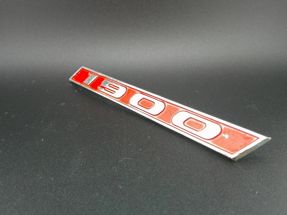 Emblema Opel 1900 emblema vintage OEM cromado vermelho 8948512 peça de carro clássico Alemanha - Imagem 4 de 4