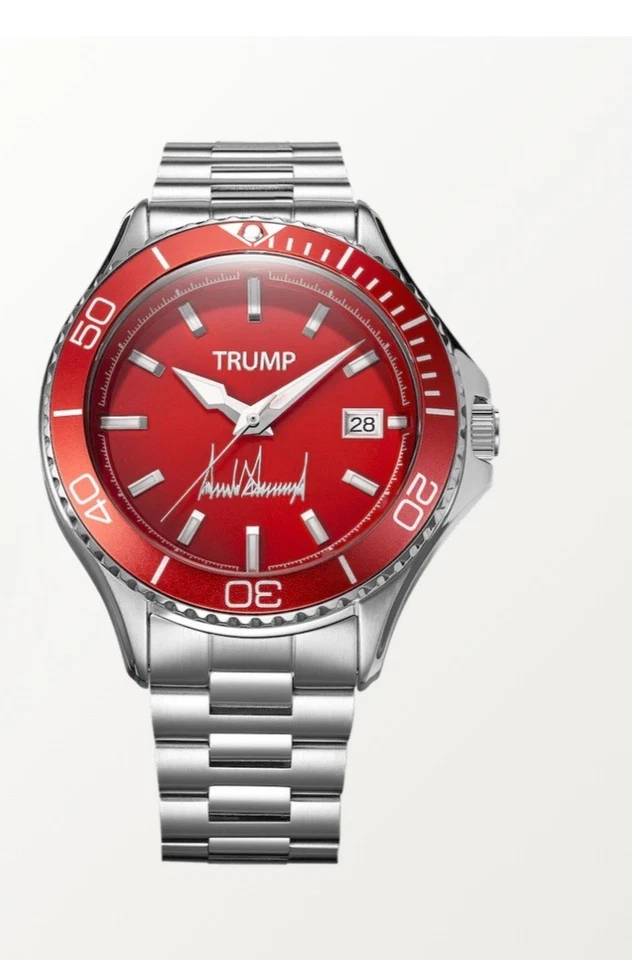 President DONALD TRUMP Victory Watch RED SILVER Fight Fight Fight Serial - Image 4 of 4