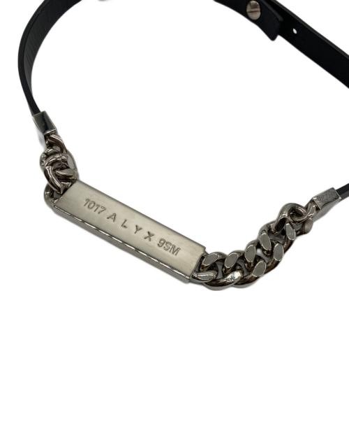 アリクス 1017 ALYX 9SM LEATHER ID NECKLACE 1017 ALYX 9SM ID Necklace Silver White Leather Adjustable