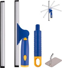 10" Swivel Window Cleaning Squeegee, All-Purpose Anti-Slip Window Squeegee with