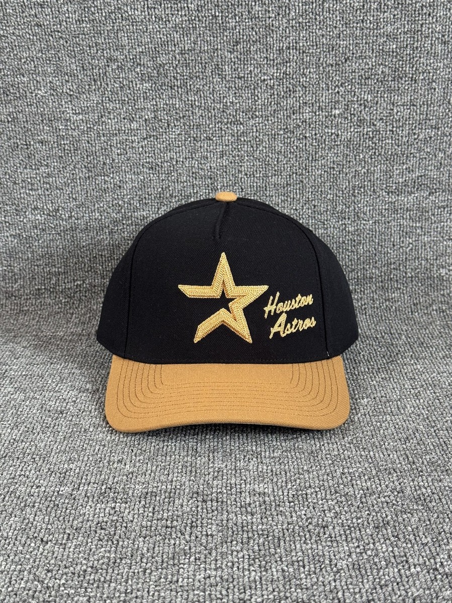 Mitchell & Ness Houston Astros Retro Snapback Black Tan Hat