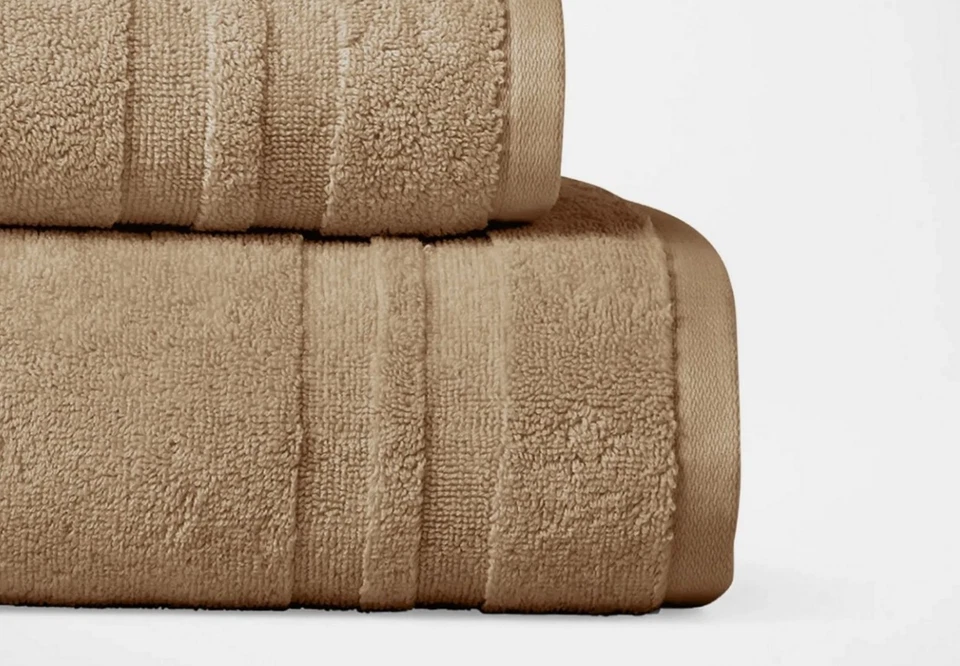 Toalla de baño Ralph Lauren Payton 30" X 58" caqui pálido tipo spa de lujo algodón suave Foto 3 de 3