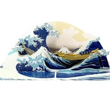 The Great Wave of Kanagawa 3D Pop Up Greeting Card