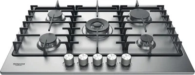 VEDERE IN DESCRIZIONE Piano Cottura HOTPOINT 5 Fuochi Gas 75 cm Colore Acciaio PPH 75G DF/IXAUS