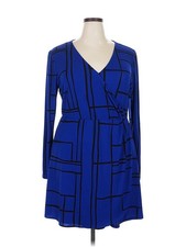 Nine West Women Blue Casual Dress XXL