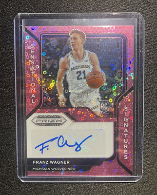 2021-22 Prizm Draft Picks Sensational Signatures Franz Wagner SS-FWA Auto RC /20