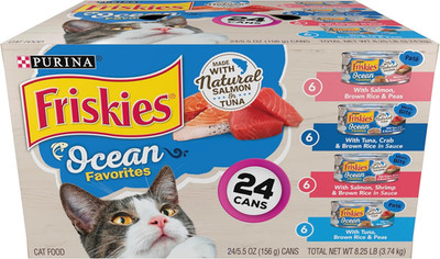 Purina  Ocean Favorites Wet Cat Food Pate and Meaty Bits Variety Pack with Salmo