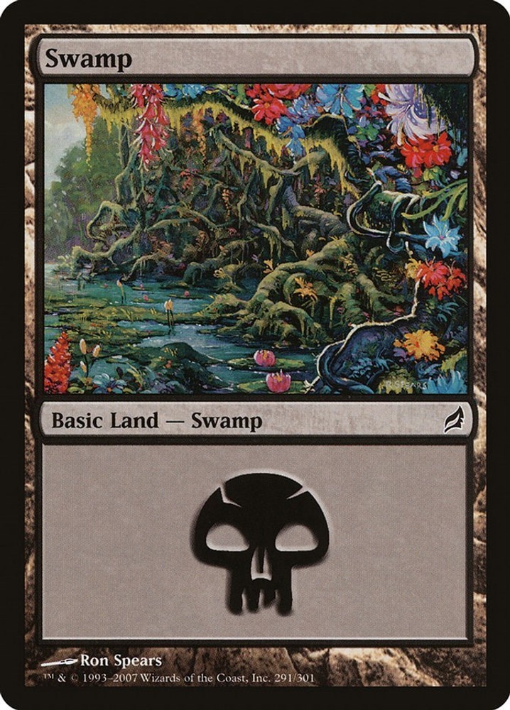 Swamp #291 (LP) Lorwyn (LRW) MTG