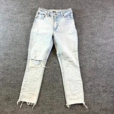 Abercrombie  Fitch Curve Love Jeans Womens 27/4 Blue Denim High Rise Skinny Leg