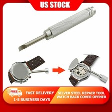 1X Metal Watch Back Cover Opener Watch Repair Tool Battery Removal Pry Lever US