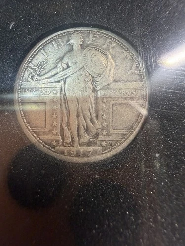 1917 S 25c Standing Liberty Silver Quarter San Francisco Type 1