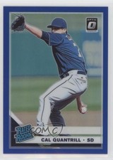 2019 Panini Donruss Optic Rated Rookies Blue Prizm 36/75 Cal Quantrill #91 0q3