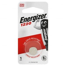 Energizer ECR1220-BP1 CR1220 3V Lithium Coin Cell Blister of 1