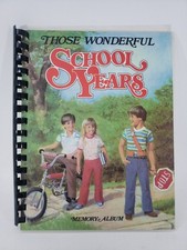 School Years Memory Album Vintage 1978 Unused No Writing Spiral Bound Pockets