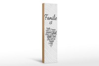 Holzschild Spruch 46X10 Cm Familie Ist Freude Vertrauen GlüCk Spaß Deko Schild