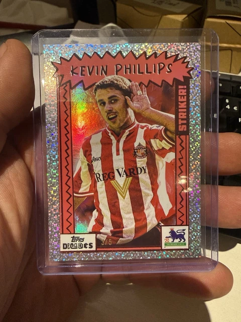 Topps Decades Kevin Phillips Sunderland /5 Red Colour Match