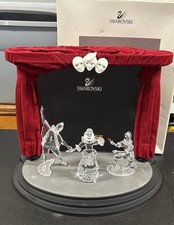 Swarovski Crystal Masquerade Set Stage Pierrot Harlequin Columbine 1999-2001 4pc