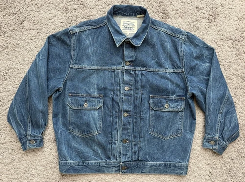 Levi’s Made And Crafted LMC Sweetwater Trucker Jacket Denim Adult Size Small - product listing photo