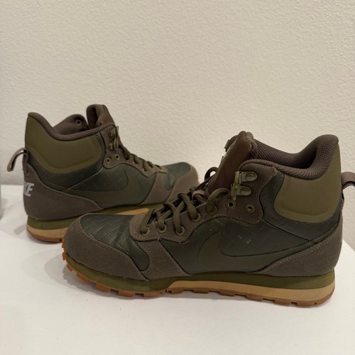 Nike MD Runner 2 Mid Premium Olivgrün Damen Sneaker Größe 7 Retro Freizeit - Bild 6 von 9