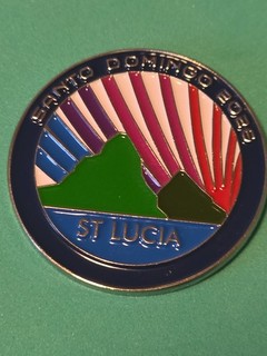 2026 Santo Domingo Cen American & Caribbean Olympic Games NOC Pin St. Lucia Rnd