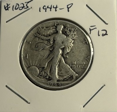 1944-P F (Fine) Walking Liberty Silver Half Dollar