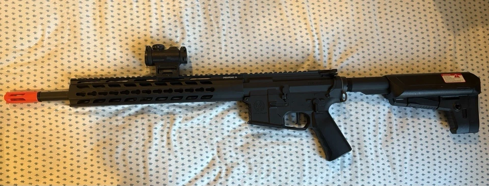 1 Rifle AEG Airsoft Krytac Trident MKII-M SPR + 3 cargadores, batería, cargador, mira Foto 2 de 4