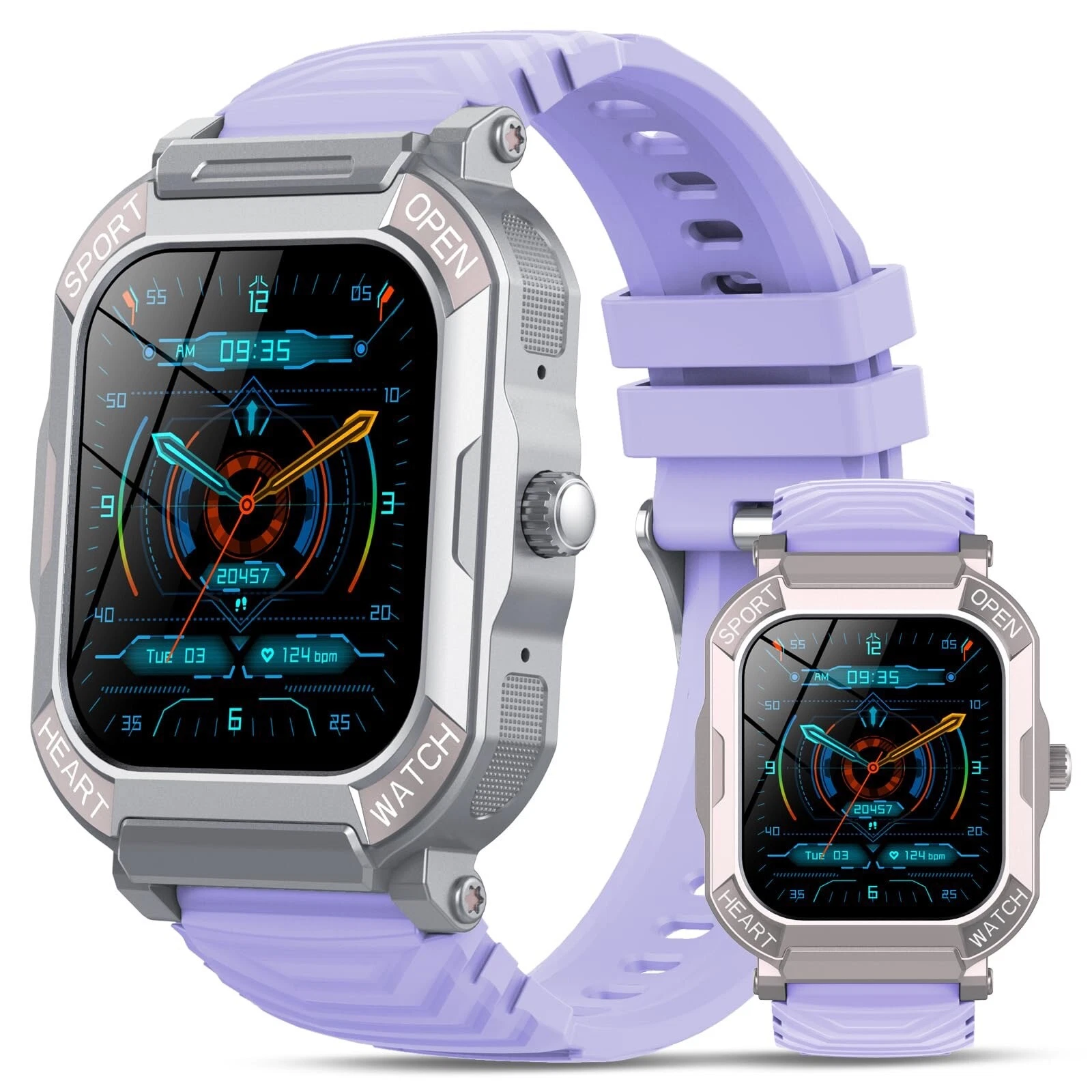 Smart Watch Answer/Make Call) 1.85” Fitness Tracker, 113 Sports Modes Waterproof