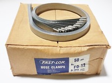50 FAST-LOK No F0-12 3" OD Open End Galvanized Hose Clamp 3 Inch Inside Diameter