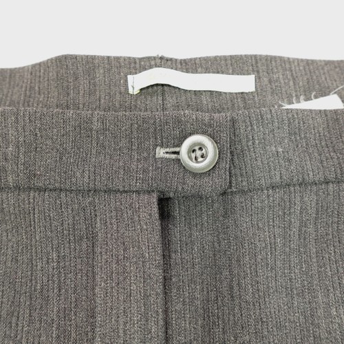 Bernard Zins Pants Womens Size 14 Gray Dress High Rise Pleated Wool Made France - Picture 5 of 18