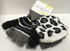 Capelli New York Ladies Flip Top Convertible Texting Gloves NWT one size