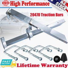 Universal Heavy Duty 20470 Traction Bars Pair 28 Length Chrome Plated Steel