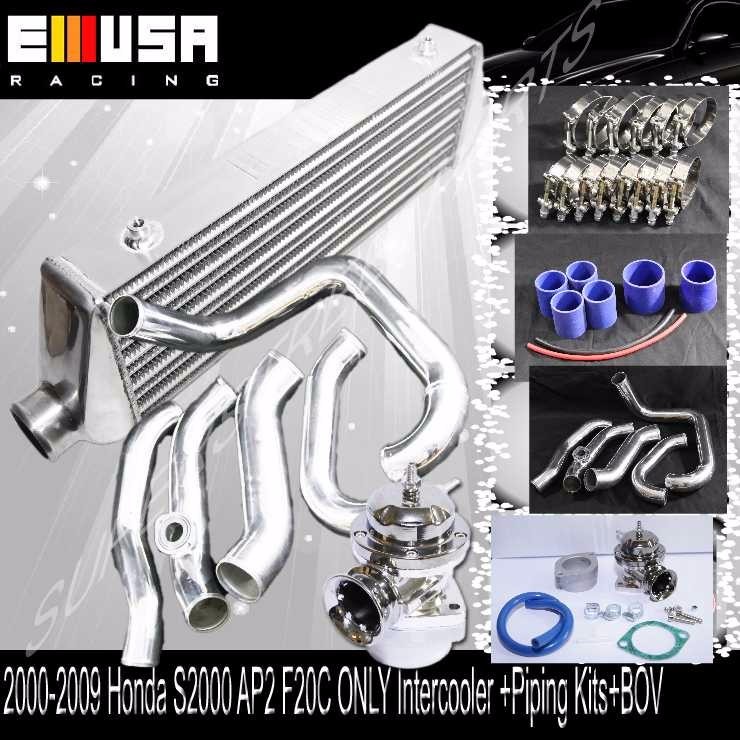 Intercooler&Piping&BOV FOR 0009 Honda S2000 Base Convertible 2D 2.2L