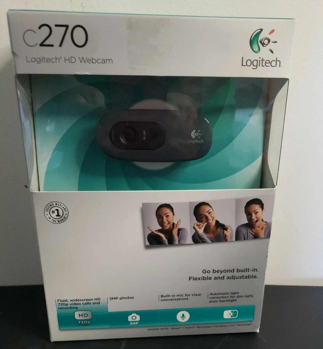 bord ring Fodgænger Logitech - HD Webcam C270 - Black 97855070739 | eBay