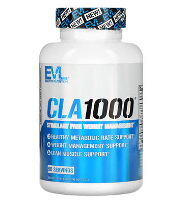 EVLution Nutrition, CLA1000, Gewichtsmanagement ohne Stimulanzien, 90 Kapseln