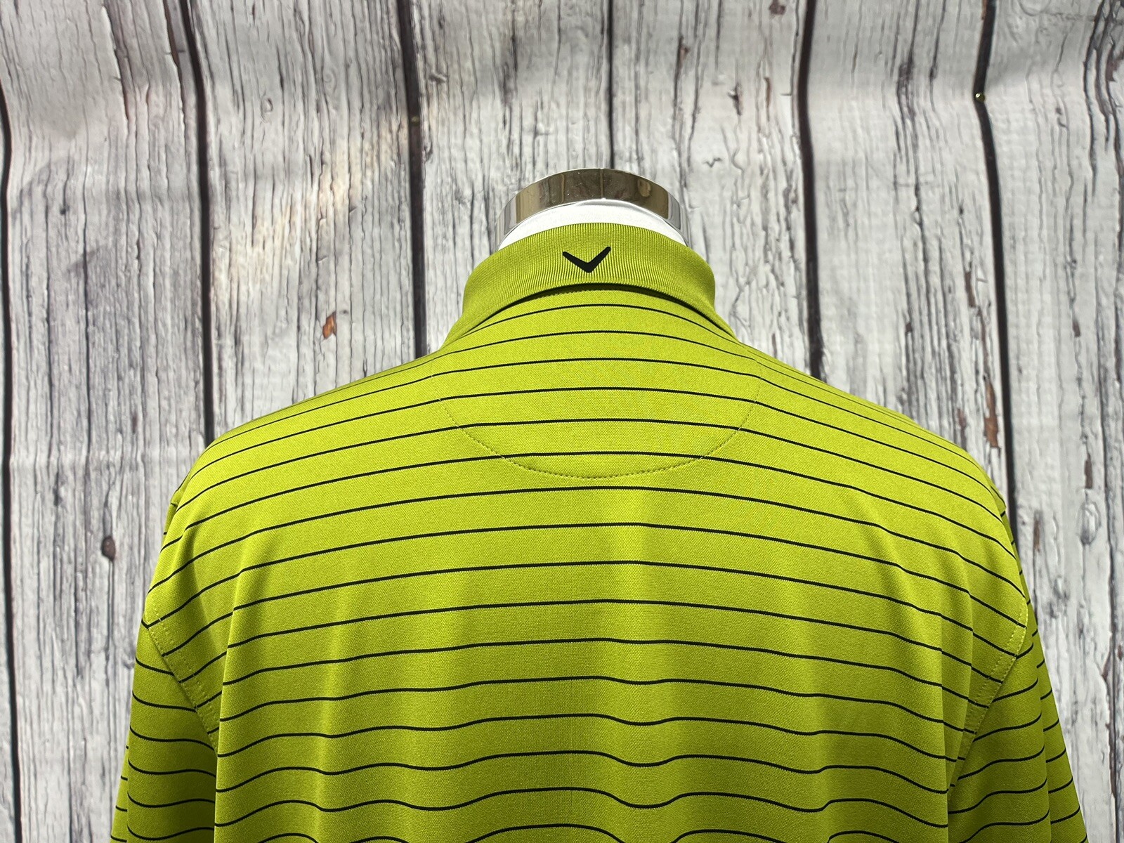 EXC COND CALLAWAY MENS LARGE PERFORMANCE POLYESTER STRETCH GREEN POLO
