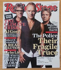 Rolling Stone Magazine Issue 1029 June 28 2007 features the return of The Police