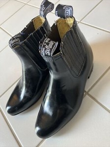 Black Kids Boots Made In Mexico Leather New! D’Mendez