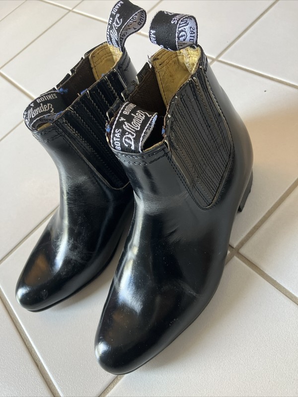 Black Kids Boots Made In Mexico Leather New! D’Mendez