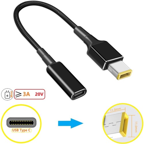 Cable de carga adaptador cargador de alimentación portátil USB tipo C para Thinkpad Lenovo HP - Imagen 8 de 28