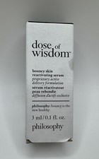 Philosophy Dose of Wisdom Bouncy Skin Reactivating Serum MINI 3ml/.10oz NEW