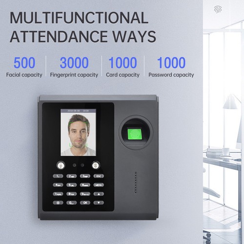 Biometrische Stechuhr-Anwesenheitsmaschine für Mitarbeiter, unterstützt K2U4 - Bild 3 von 11
