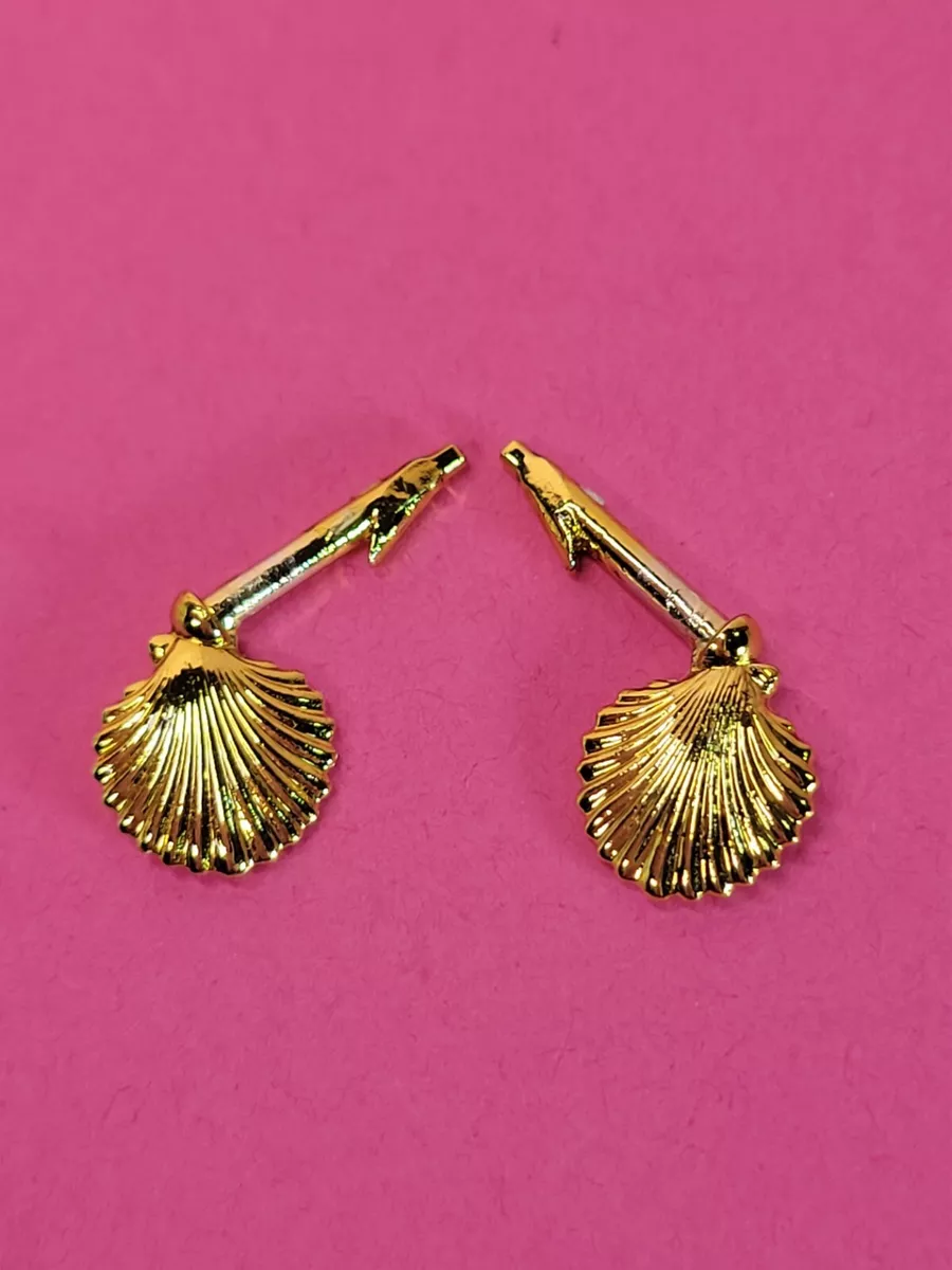 Seashell 2024 gold earrings