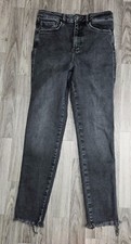 We The Free People Womens Size 29 Pockets Skinny Black Grey Denim Jeans