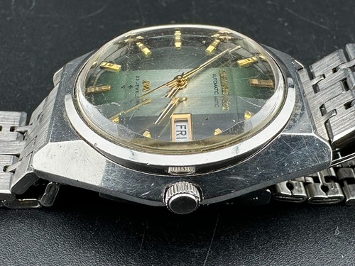 1974 Seiko LordMatic Mens Automatic Day Date Eng/Kanji Green Dial 36mm 5606-7310 - Picture 5 of 12