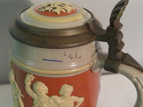 METTLACH( VILLEROY & BOCH ) GERMAN BEER STEIN SIGNED # 2086 ca.1890... 1/4 L. - Picture 7 of 12