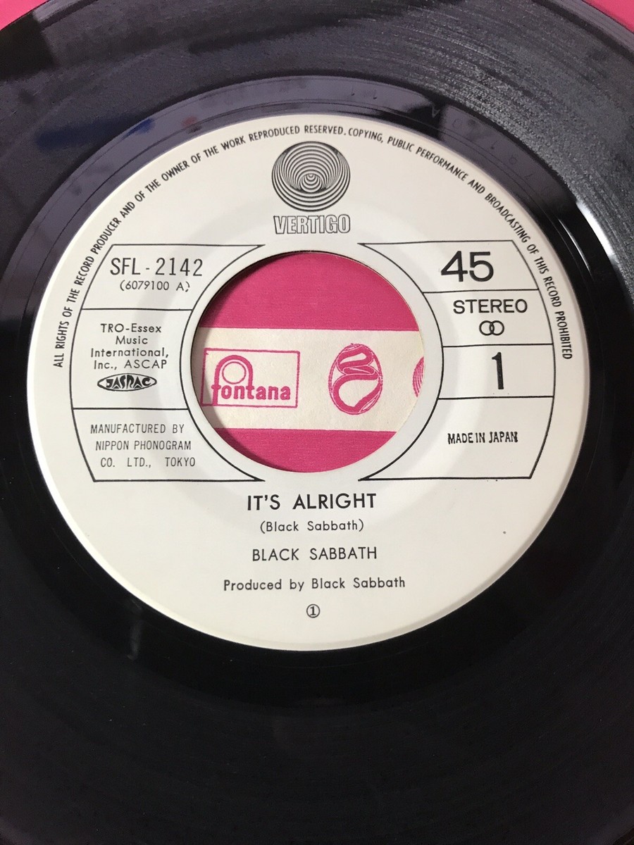 BLACK SABBATH IT'S ALRIGHT 7インチシングル Black Sabbath It's Alright / JAPAN 7INCH | eBay